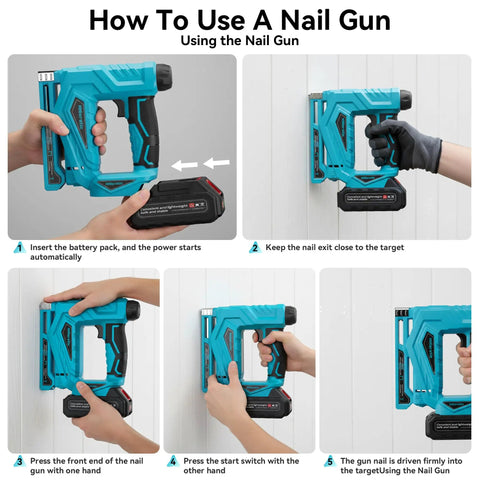 Heavy Duty 2 In 1 Cordless Brad Nailer And Stapler Combo With 18 Volt Battery No Sweat Upholstery And Diy Woodworking Smooth Operator Includes 2000 Staples And 18 Gauge Nails For Pros