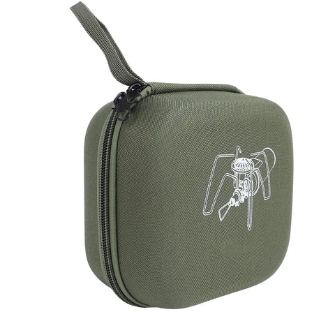 Green Durable EVA Stove Storage Case For Camping And Outdoors Water Resistant Anti Collision Carry Box For Stoves And Fuel Canisters