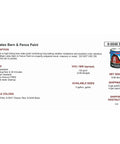 Product details of Black Latex Barn And Fence Paint 1 Gallon For Tough Exterior Jobs Weatherproof Exterior Latex Finish