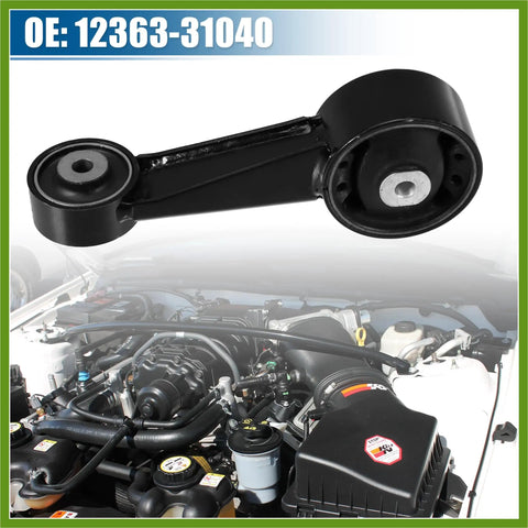 Beefy Front Engine Mount And Transmission Mount For Lexus RX350 2007 2009 With Torque Strut Bracket 12363 31040 OE 12361 0V080 Compatible With Toyota Avalon 2008 2012 Front Passenger Side And Toyota Highlander 2008 All Wheel Drive Rear, black rubber mount
