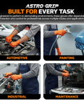 Astro Grip Nitrile Disposable Gloves Powder Free Orange 2XL 1000 Count With Superior Grip And Puncture And Abrasion Resistance For Industrial Jobs And Daily Tasks in various tasks.