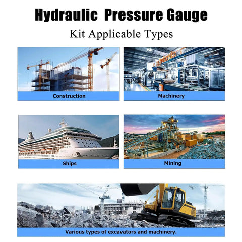 Pro Grade Hydraulic Pressure Test Kit With Nitrogen Accumulator Charging Kit, Nitrogen Fill Charge Kit With Gauge, 2 Meter Hose And Multiple Adapters For Precise Pressure Testing, Safe, Reliable And Heavy Duty Performance