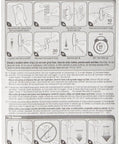Instructions for Hella Strong Damage Free Bathroom Hooks With Water Resistant Adhesive Strips No Sweat Installation.
