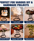 15 Piece 6 Inch Upholstery Coil Springs Set Knotted Ends Sofa Chair Couch Repair High Elastic Steel Diy Furniture Fixin Easy Hook On Install No Sweat Rig Up Smooth Results used for snowman decor and lamp base.