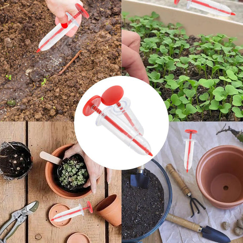 Two Pack Mini Seed Dispenser Handheld Spreader For Precise Grass Spinach Carrot And Lettuce Planting, Compact Garden Tool