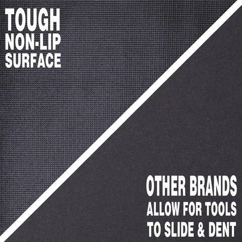 Non Slip Foam Rubber Toolbox Drawer Liner 18 Inch By 24 Feet Easy Cut Mat With Grid Lines, tough non-slip surface comparison