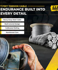 Do It Yourself Friendly Garage Door Hardware Installation Kit For 8x7 Doors featuring heavy-duty steel torsion cables