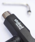 Tool included with Reds Bearings 8 Pack For Skateboards Longboards Scooters And Spinners, black with stoked rideshop logo