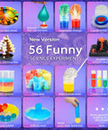 Ultimate Kids Science Kit With 56 Hands On Experiments, Lab Coat Scientist Costume, 70 Plus DIY STEM Projects, Educational Toys For Girls And Boys Aged 6 8 10 12, Fun Hands On Learning That Makes Science Pop: 56 science experiment cards