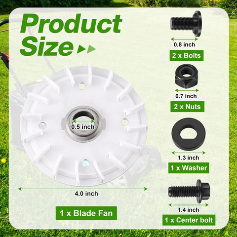 Lawn Mower Blade Replacement Kit For 21 Inch Dual Blade Mowers With Fan Bolts Nuts And Washers Included LM2130SP LM2150SP LM2160SP EGO