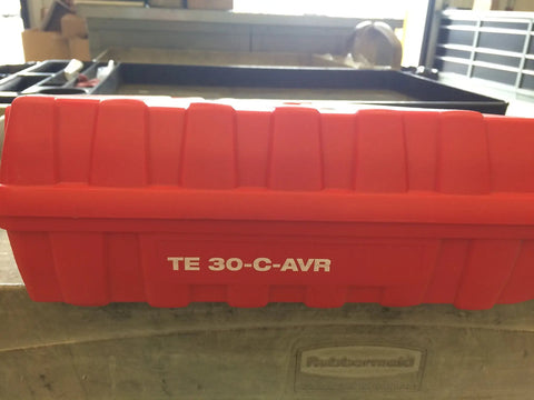 Red case for TE 30 C AVR Rotary Hammer Drill with 120 Volt Power And 8.6 Amp, Lightweight 9 Lbs Design, Vibration Reduction, Fast Bit Change