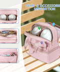 Premium Breast Pump Bag Featuring An Insulated Cooler Compartment For Wearable Pumping Backpack Storage with organized compartments.