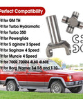 1310 Series Transmission Slip Yoke And U Joint Kit Replacement 2 3 6081X 5 153X Fits GM TH Turbo 350 And 700R4 Transmissions