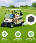 Golf Cart Brake Repair Kit For Club Car DS 1995 And Up And Precedent 2004 And Up shown with brake drum detail