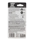Back packaging of Ultimate Clear Super Glue 15 Grams Heavy Duty Fast Set Bond For Quick Fixes And Home Repairs With Anti Clog Cap