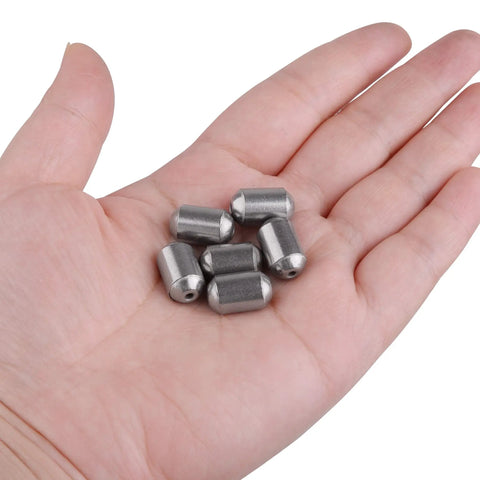 Person holding Egg Sinker Weights Set Thirty Pcs Fishing Sinkers Assortment With Tackle Box For Saltwater And Freshwater Fishing Bass Drop Casting Weights