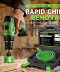 All In One 27 Piece Hole Saw Set Kit With High Carbon Steel Blades Range From Three Quarters Inch To Six Inches In Use