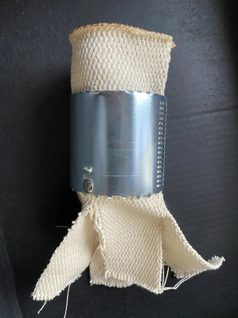 Kerosene Heater Wick AW500 Replacement, rolled fabric, metal band, fits Perfection 0525M, 730, 735, 750G, Valor 525, 555.