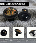 12 Pack Vintage Botanical Book Flower Cabinet Knobs For Kitchen And Bathroom on textured surface, showcasing design detail.