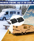 7 Way Trailer Junction Box Weatherproof Wiring Connector Kit With 7 Color Coded Wires for extreme temperatures