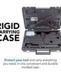 Cabinet Hardware Jig With Patent Pending True Calibration And Laser Engraved Rulers in rigid carrying case for tool protection