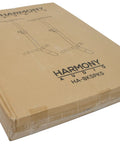 Packaging box of Heavy Duty Tubular Steel Studio Monitor Speaker Stands Pair With Adjustable Height for home audio use