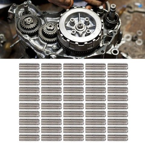 Set Screw Kit, 50 Pieces, A2 70 Stainless Steel Internal Hex Grub Screws M2x3, M2.5x3, M3x3, shown with mechanical assembly