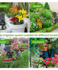 Solar Drip Irrigation System for Outdoor Gardens and Balconies with MPPT Tech 2200mAh Battery in terrace, garden, lawn, courtyard settings