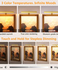 Dreamy Insert Picture Light Offering Straightforward Zero Drill Mounting And Smooth Magnetic Attachment For Hassle Free Wall Frame Illumination That Is An Absolute Game Changer showcasing 3 color temperature settings.