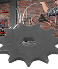 Beefy 11 Tooth Steel Sprocket For 410 Type H Holes 11T Bicycle Drive Gear For 1020 High Speed Motor Heavy Duty Construction Durable Easy Fit Long Life Performance, 49mm steel sprocket on bike drive