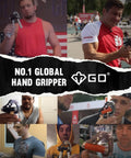 Adjustable Hand Grip Strengthener With 44 To 154 Lbs Resistance, Premium Forearm Trainer featured with various people using it
