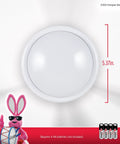 Tap Light Battery Operated Soft White Wireless Puck Light Push On Off No Fuss No Wires Compact And Portable For Under Cabinets Closets Attics Nightstands Nurseries Bathrooms Hallways And More 1 Pack with size measurement