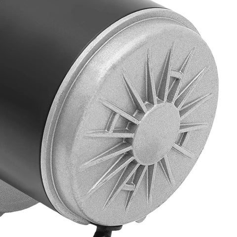 Close-up of Powerful 250W 24V Low Speed Brushed DC Motor With 75 RPM Gearhead For Wheelchairs Beach Bikes and DIY Projects