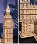3D Wooden Puzzle Of Big Ben For Adults A Hands On Model Kit That Brings London Landmarks To Life Totally Epic Gift For Puzzle Nerds 14 Plus Hobby Builders wooden Big Ben tower model