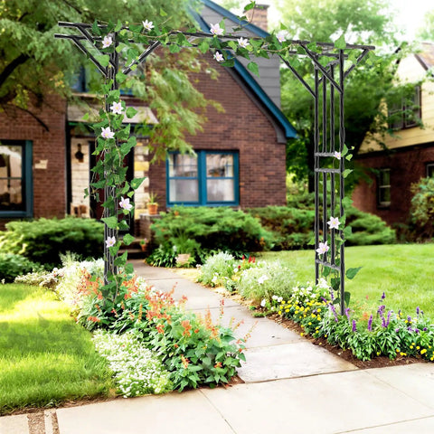 large garden trellis for climbing plants Extra Large Garden Arch Trellis | Heavy Duty