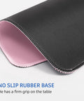 Pink Mouse Pad With Splash Proof Textured Surface And Stitched Edge For Desk, Non Slip Waterproof Rubber Base, 10.2 X 8.2 Inches
