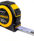 30 Foot Magnetic Tape Measure With Neo MagGrip, 1 Inch Wide, Yellow And Black, Magnetic End Hook For One Handed Readings