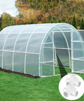 Greenhouse structure using 12 Pack 5 Way PVC Fittings 1 Inch Schedule 40 Elbow Connectors for furniture building and greenhouse tent connections