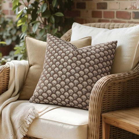 Fall Floral Print Pillow Covers 18x18 In Chocolate Brown For Sofa And Living Room Cozy Decorative Throw Pillow Cases With Rich Vibrant Colors And Eye Catching Style, 18x18 cotton-blend
