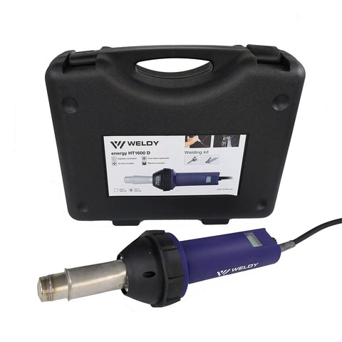 Powerful 1600W Digital Temperature Control Hot Air Gun for Plastic Welding, Roofing and Flooring Projects, 110V, PVC TPO Compatible