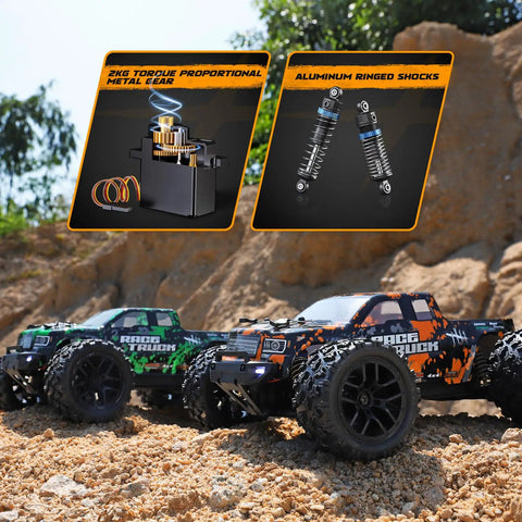Two One Eighteen Scale RC Monster Truck 18859 Four By Four Off Road Waterproof Electric Cars with parts diagram