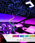 Dual Color 32W Twinkle Starlight Headliner Light For Car Interior With 1100 Pcs 13.1 Ft RGBW Fiber Optic Star Lights App Remote Control Music Sync Dope Vibe For Home Or Party Decor