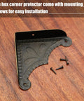 Skip The Repair Bills Heavy Duty Metal Box Corner Protectors Keeping Your Furniture Straight Up Safe, 1.5 Inch with screws
