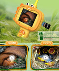 Dope Kids Borescope Camera With Light For Real Time Exploration And 1080P Live Video, A STEM Toy For Ages 3 To 10, The Ultimate Gift For Outdoor Adventures And Nature Discovery, yellow handheld camera with 64GB card