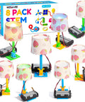 Eight Independent Electric Light Circuit Science Kits For Kids Ages 8 To 12, Easy To Assemble, No Tools Needed, Hands On STEM Fun With Step By Step Guides. Eight lamp circuit kits