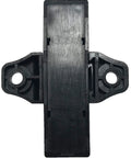 Heavy Duty Stackable Fuse Holder Panel And Distribution Block Compatible With Ato Atc And Min Atm Blade Fuses Featuring Hella Solid Plug And Play Wiring For Your Ride Or Rig In Black, top view of black plastic fuse holder.