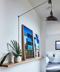 Industrial Pulley Pendant Light With Plug In E26 Socket Vintage Hanging Lamp 16.4 Ft Cord On Off Switch Aged Bronze in hallway decor