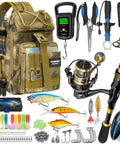 All In One Telescoping Fishing Rod And Reel Kit With Backpack For Men Grab And Go Travel Ready Carbon Fiber Rod Spinning Reel Lures