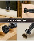 SkyStage 6-piece hole saw kit with mandrels and hex key; sizes 1-1/4" to 2-1/8" for wood, PVC board, plywood