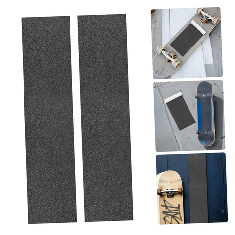 Weatherproof Grip Tape Sheets For Skateboards Longboards And Electric Scooters Non Slip High Traction Deck Cover Black 33 X 9 Inches